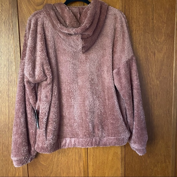 NWT BSP Just Fab Mauve Teddy Bear Sherpa Jacket - Picture 6 of 8